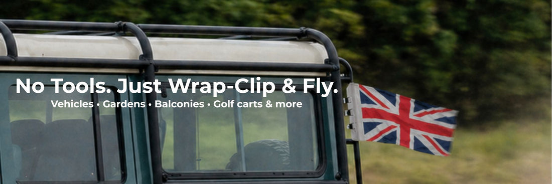 How to Fly a Flag in the UK Without a Flagpole